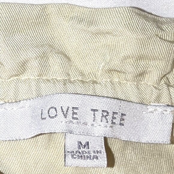 Love Tree | 100% Tencel Light Sage Green Off Shoulder Crop Top | Size Medium - Picture 5 of 10